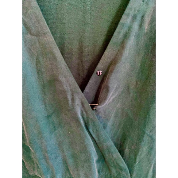 Madewell Green Silk Dress - Picture 3 of 5